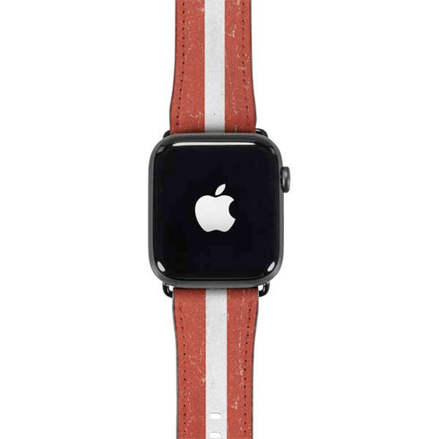 Latvia Flag Distressed Apple Watch Band 38-40mm